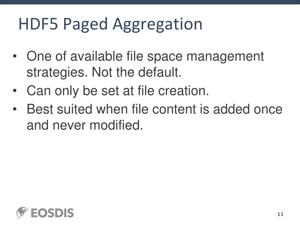 hdf5 paged aggregation