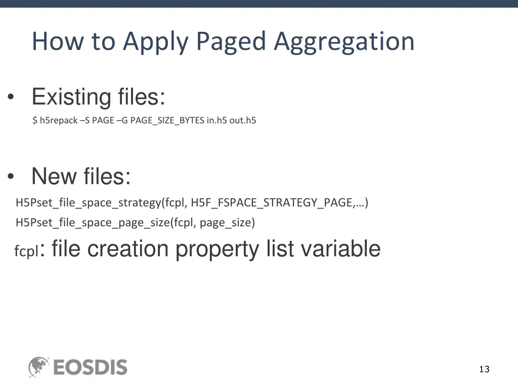 how to apply paged aggregation