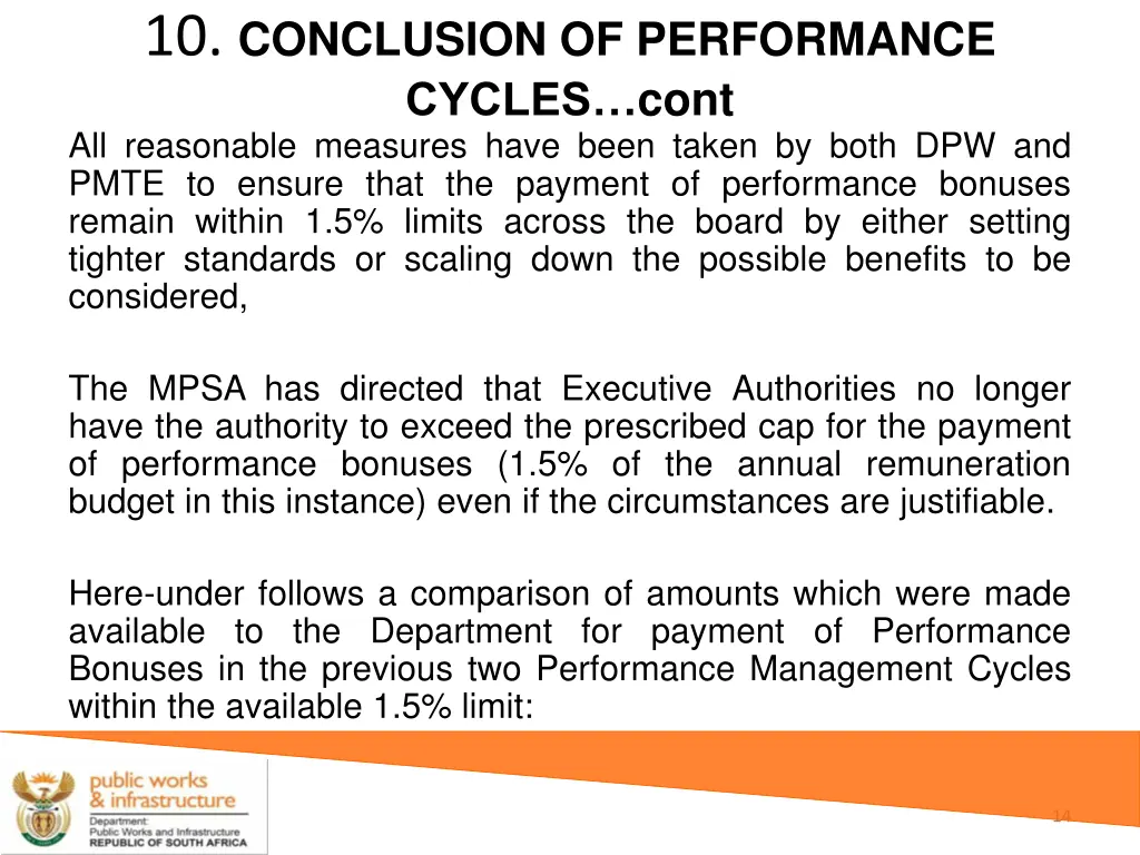 10 conclusion of performance cycles cont