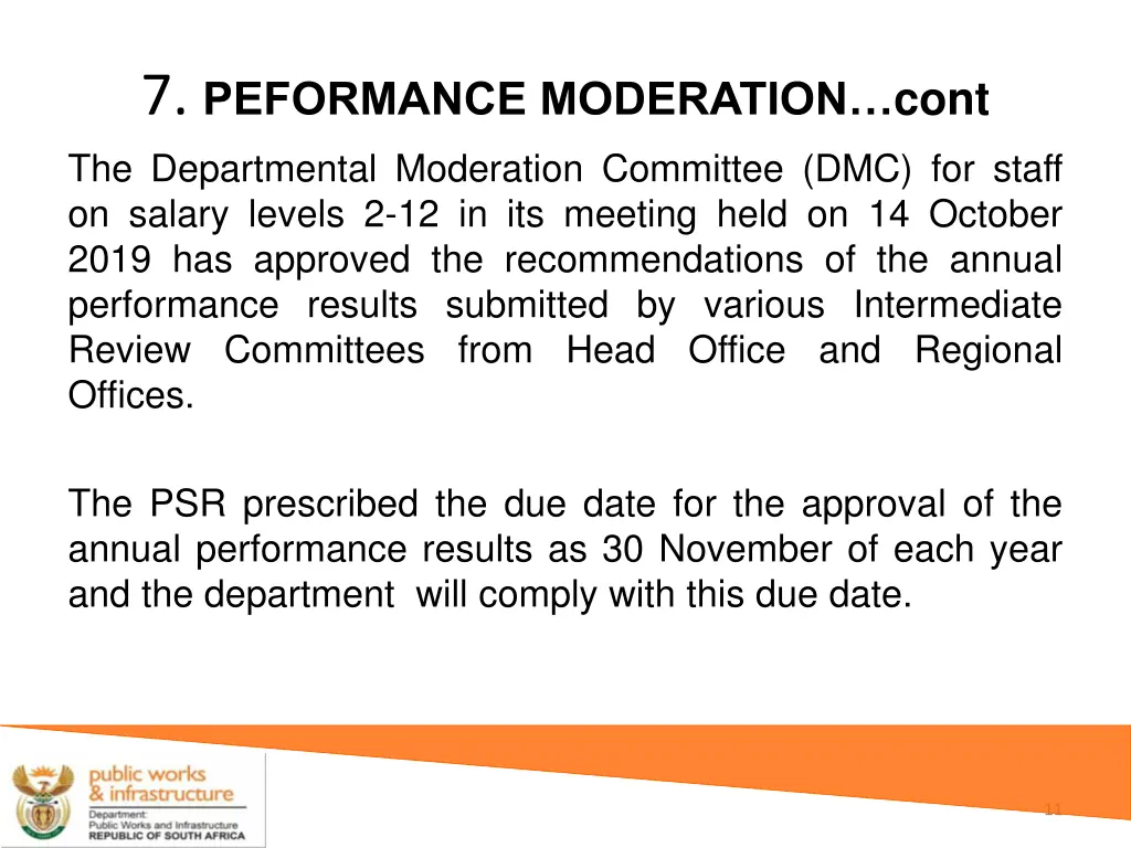 7 peformance moderation cont the departmental