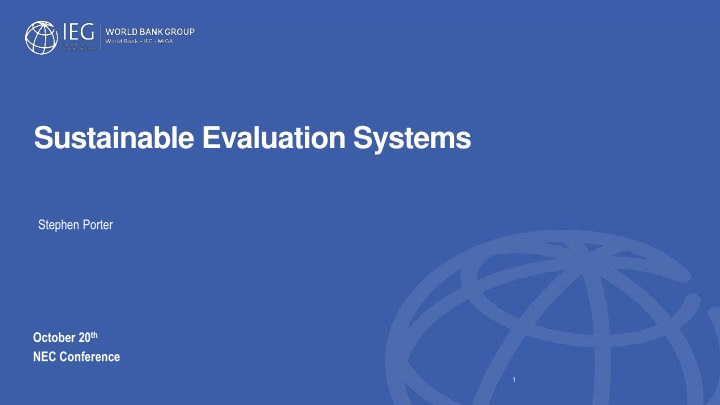 sustainable evaluation systems