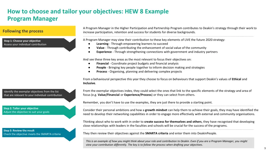 how to choose and tailor your objectives 4