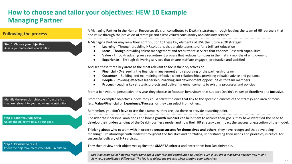 how to choose and tailor your objectives 6