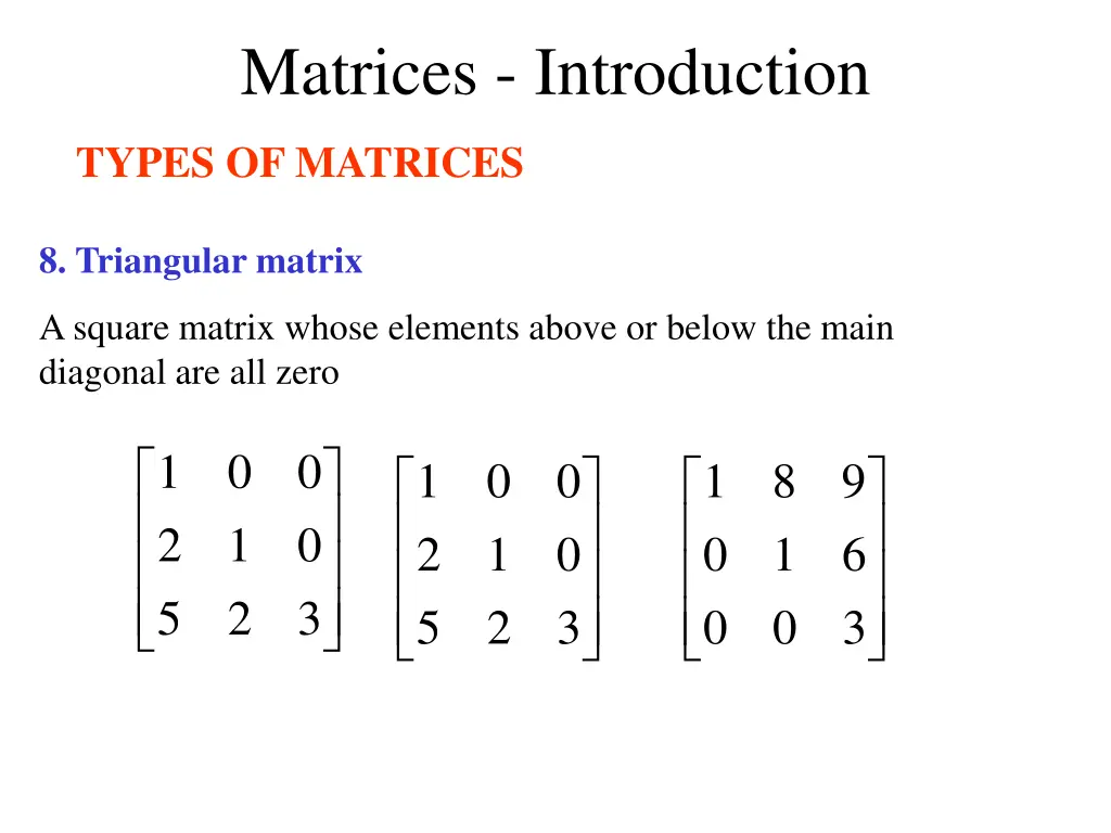 matrices introduction 10