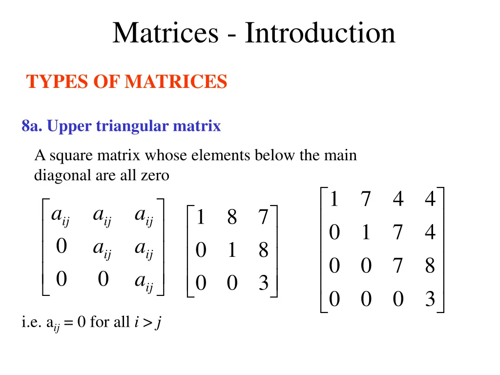 matrices introduction 11