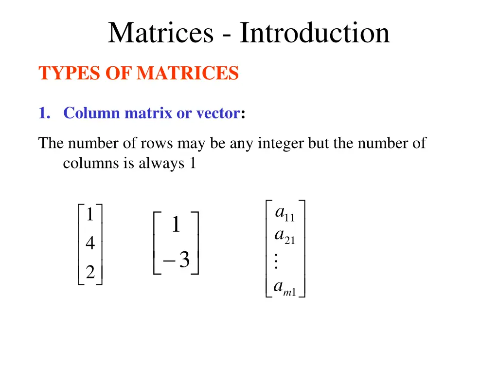 matrices introduction 3