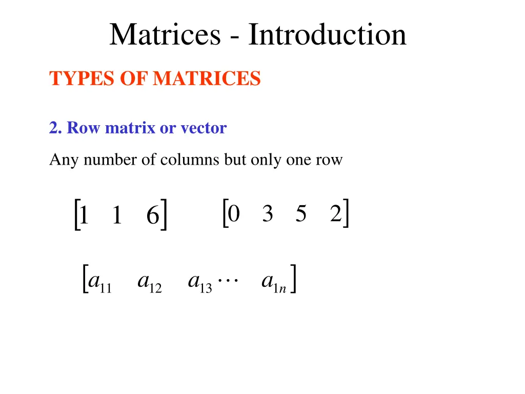 matrices introduction 4