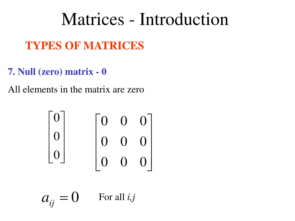 matrices introduction 9