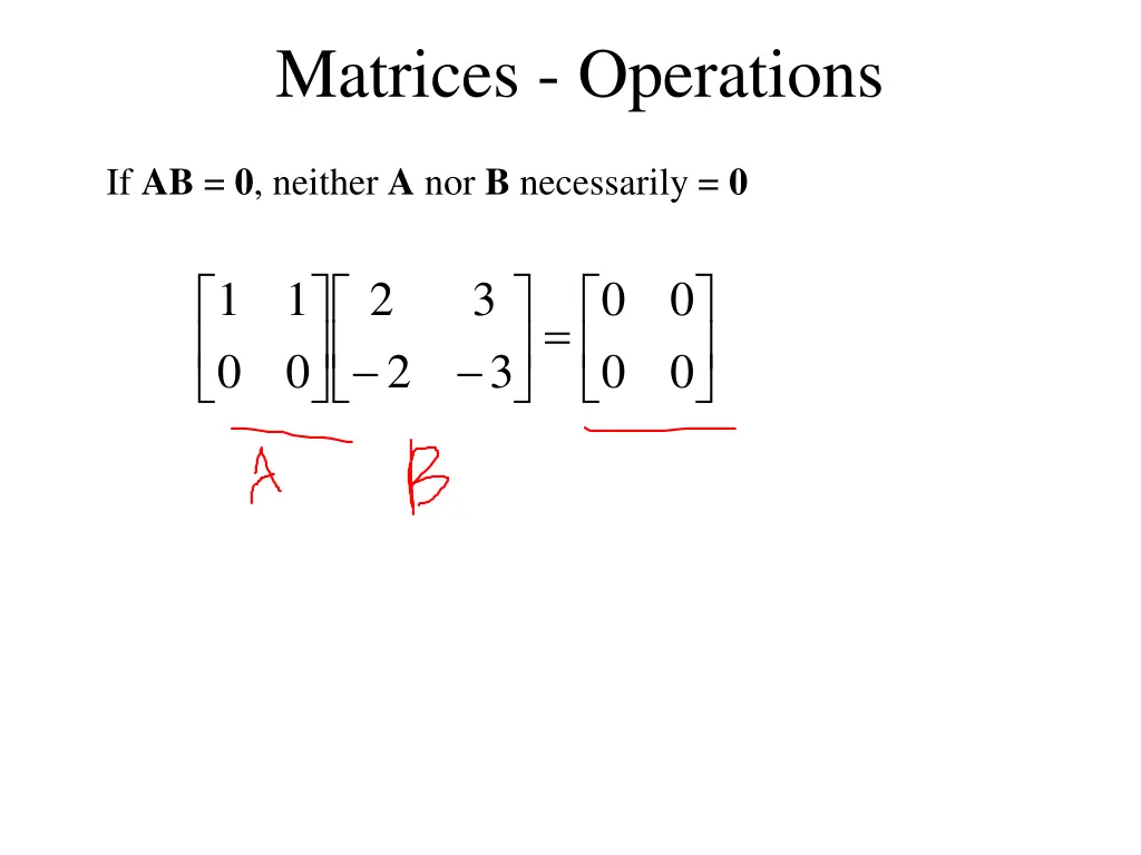 matrices operations 11