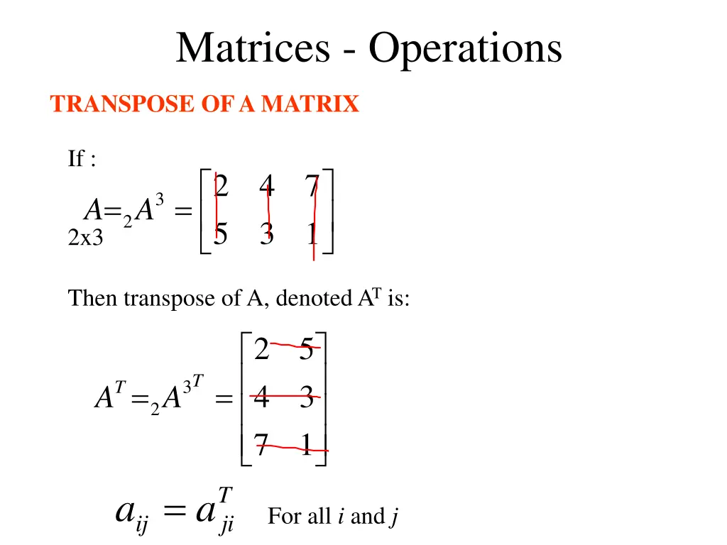 matrices operations 12