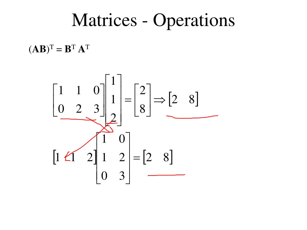 matrices operations 16