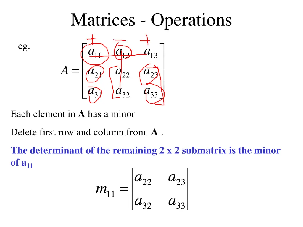 matrices operations 23