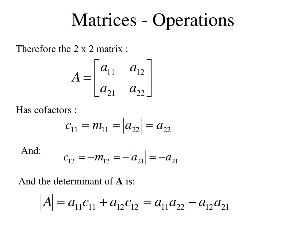 matrices operations 26