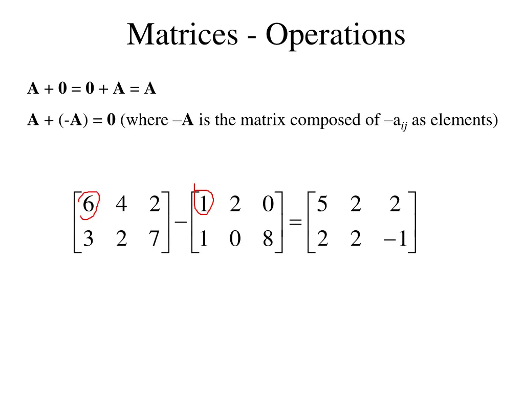 matrices operations 4