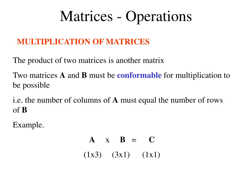 matrices operations 7