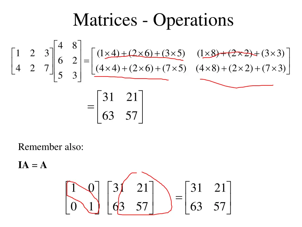 matrices operations 9