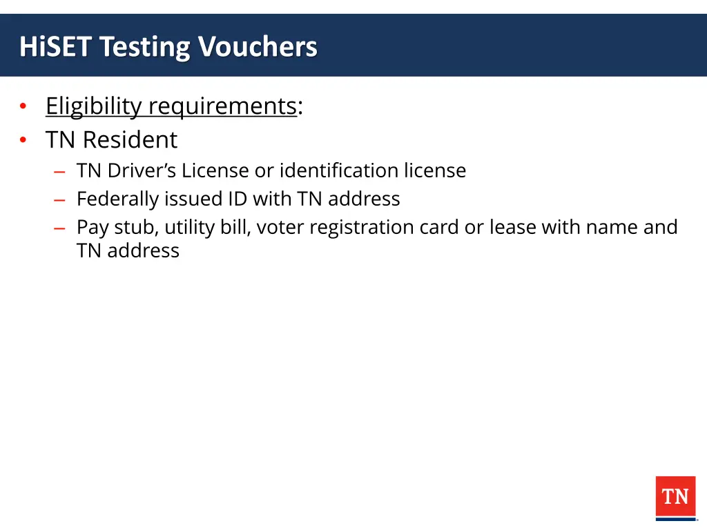 hiset testing vouchers