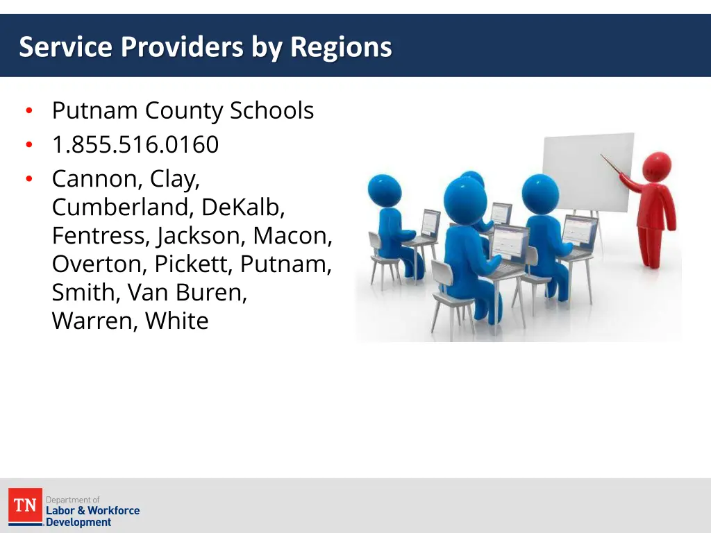 service providers by regions 1