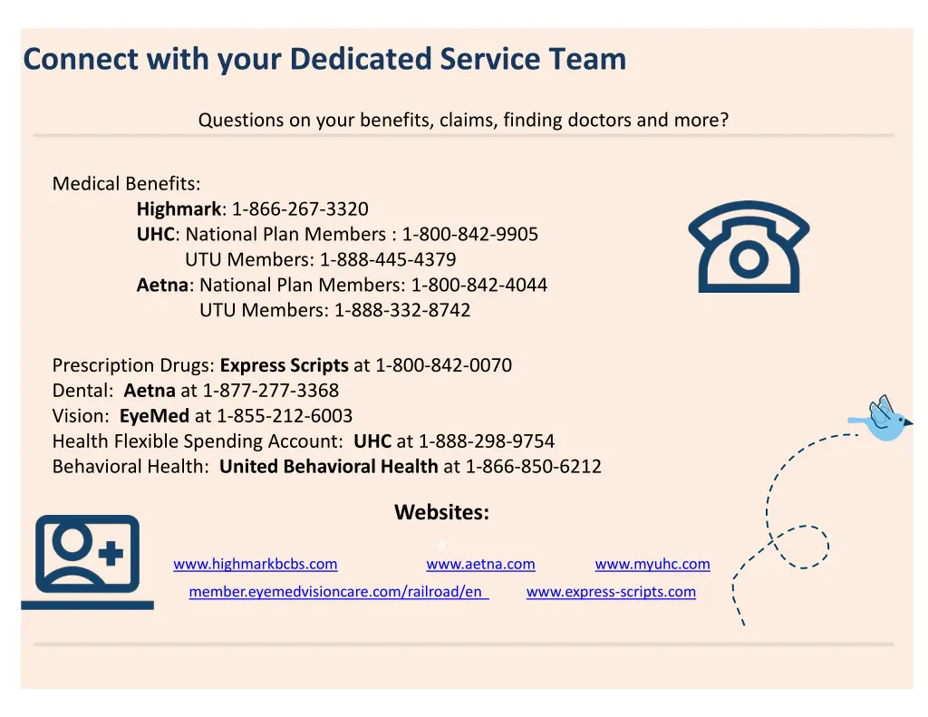 connect with your dedicated service team