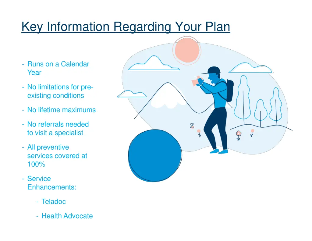 key information regarding your plan