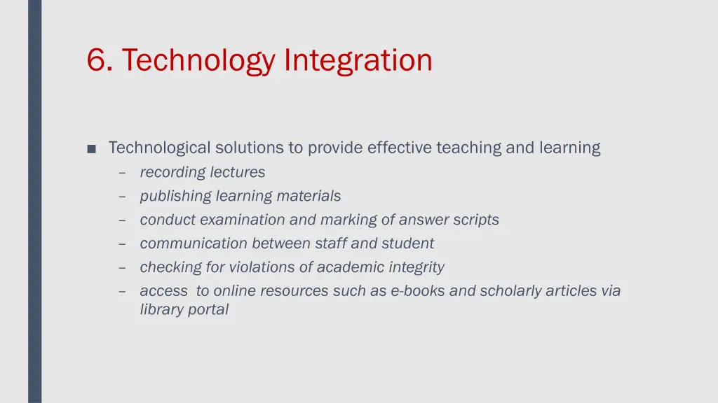 6 technology integration