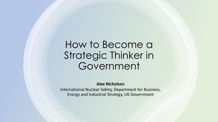 how to become a strategic thinker in government