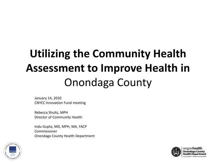 utilizing the community health assessment