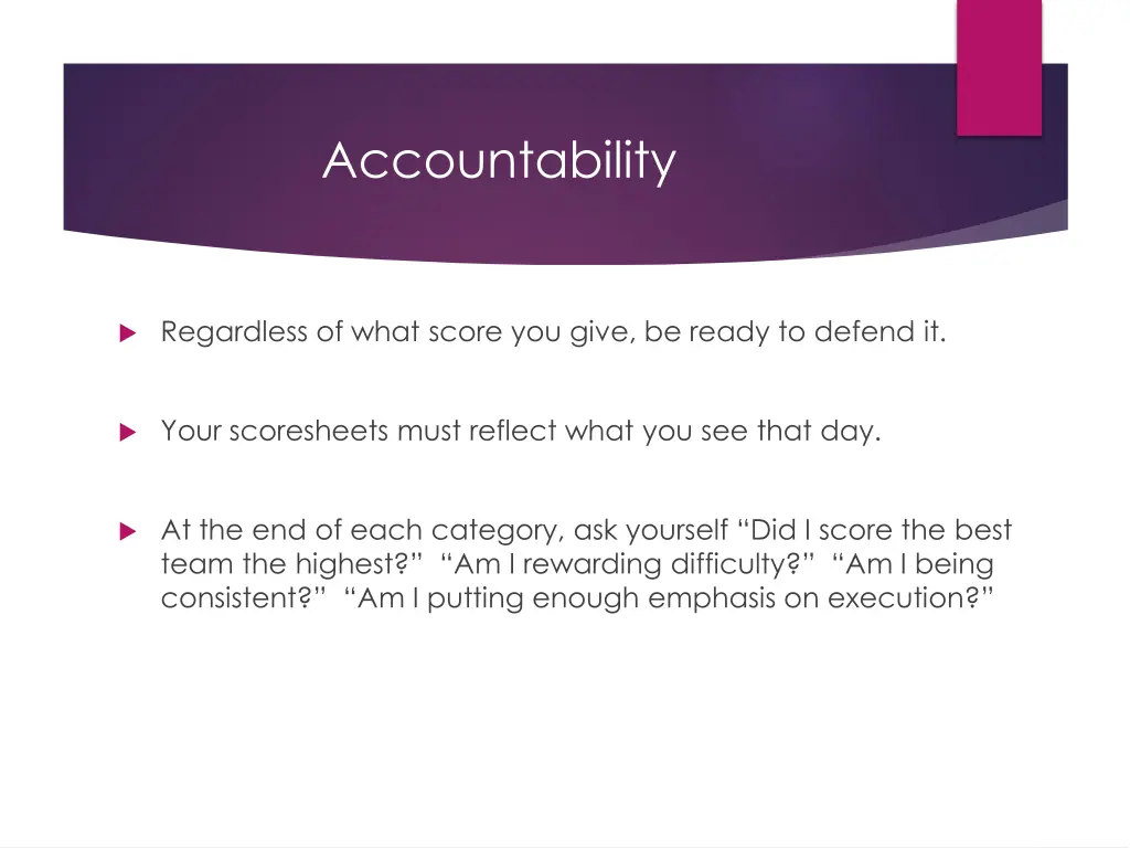 accountability