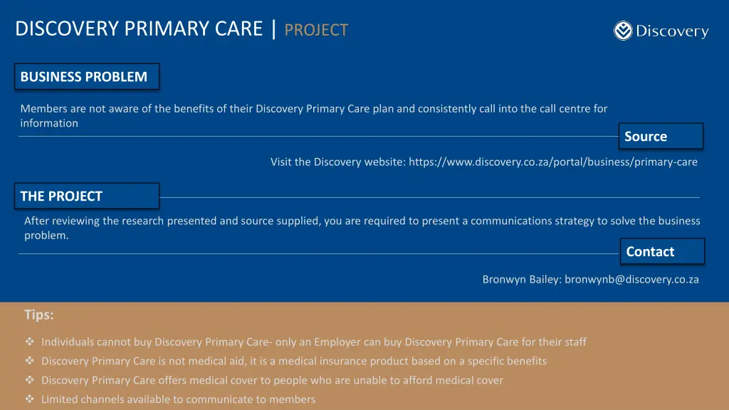 discovery primary care project