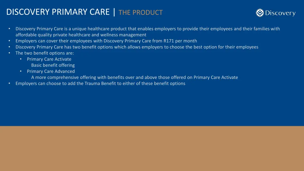 discovery primary care the product