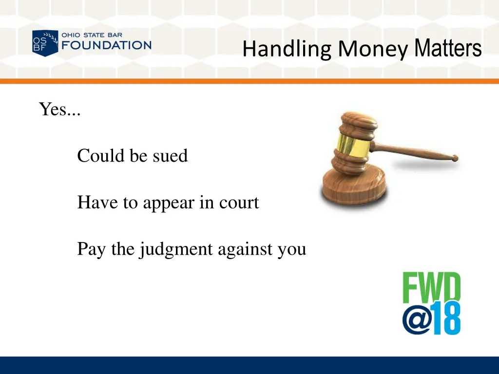 handling money matters 23