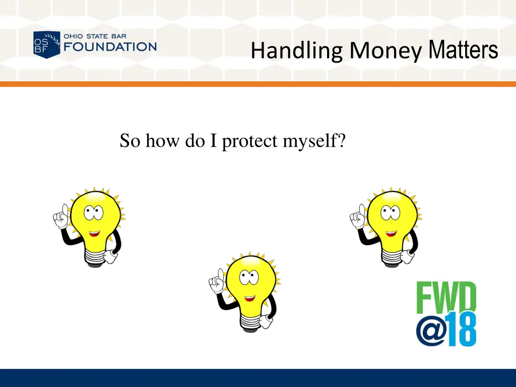 handling money matters 39