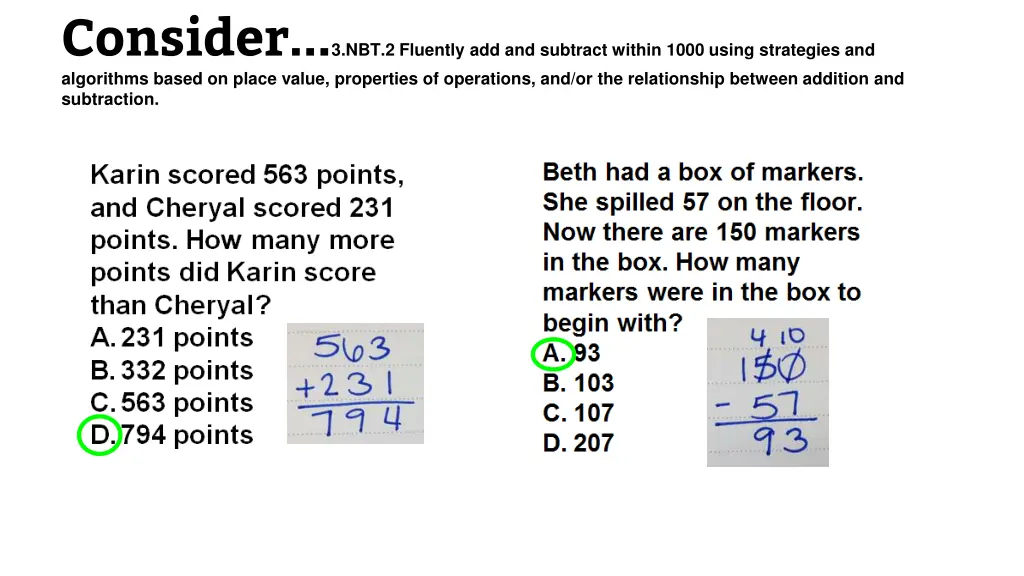 consider 3 nbt 2 fluently add and subtract within