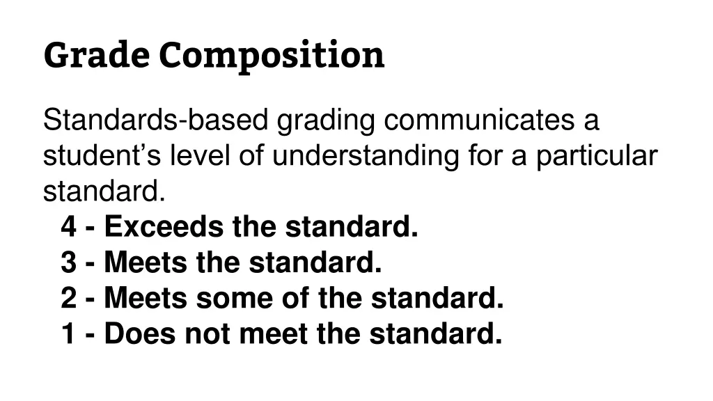 grade composition 1