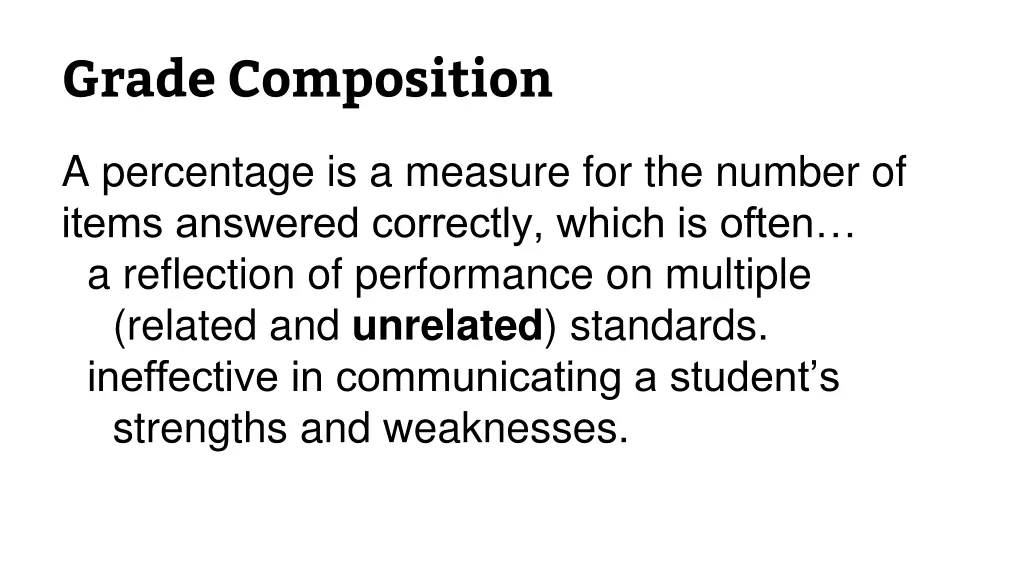 grade composition