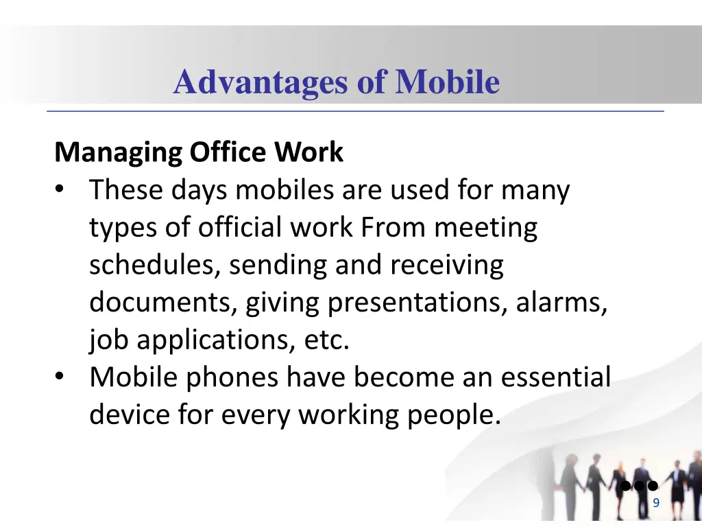 advantages of mobile 3