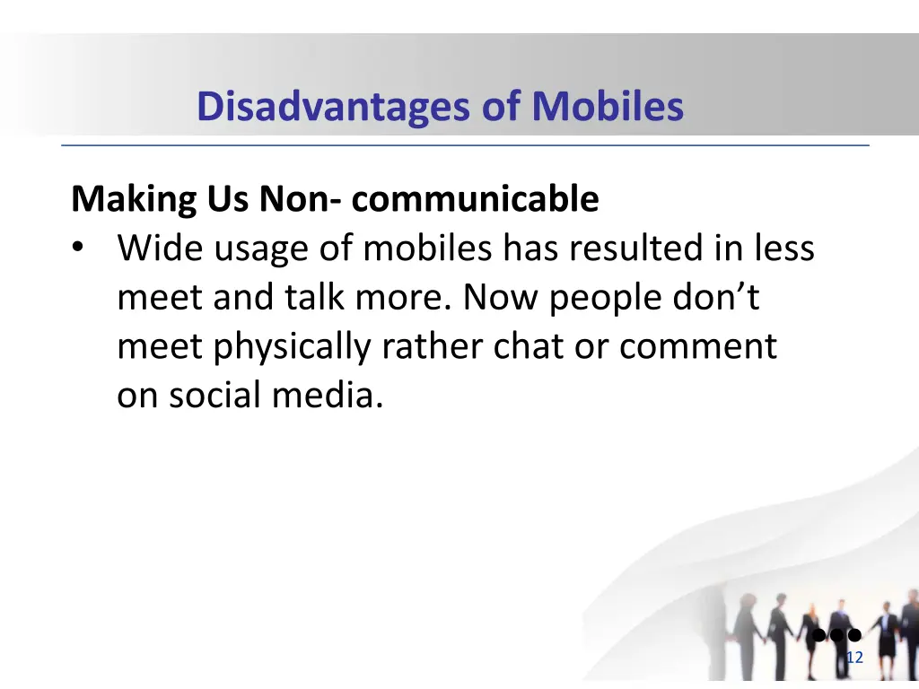 disadvantages of mobiles 1