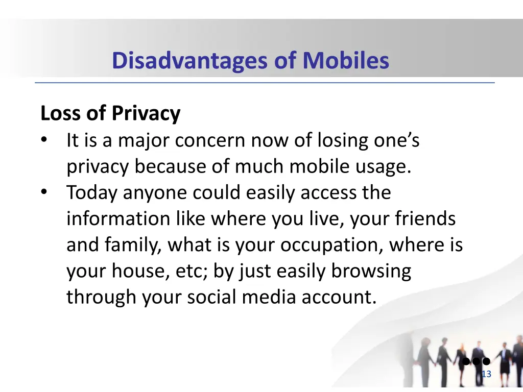 disadvantages of mobiles 2