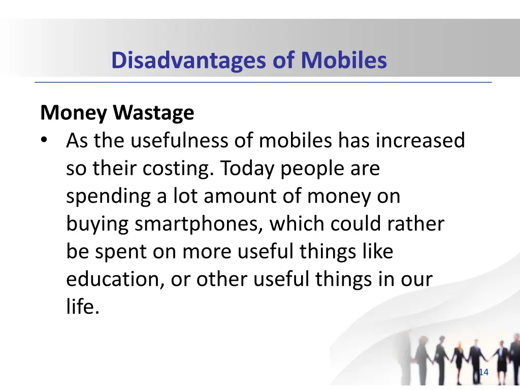 disadvantages of mobiles 3