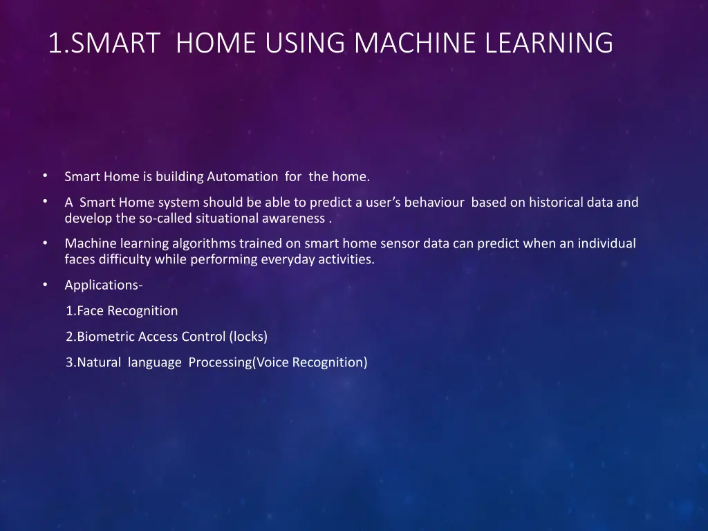 1 smart home using machine learning