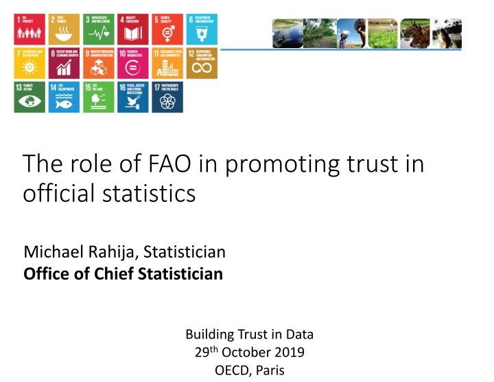 the role of fao in promoting trust in official