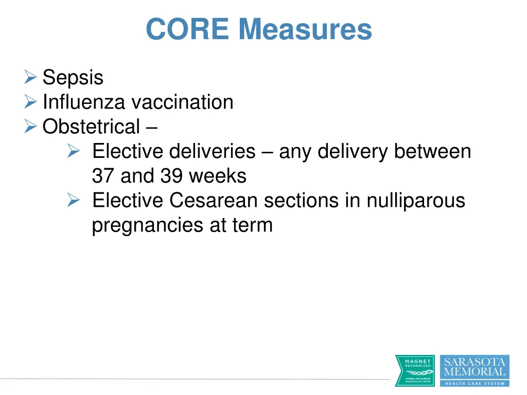 core measures