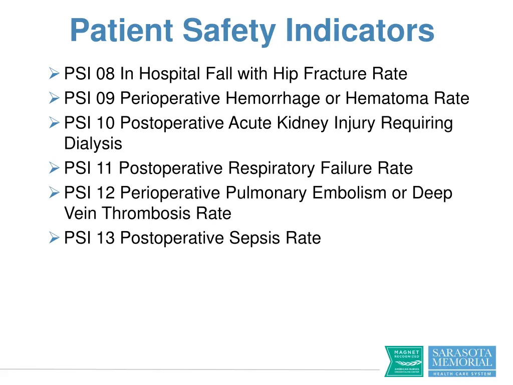 patient safety indicators 1