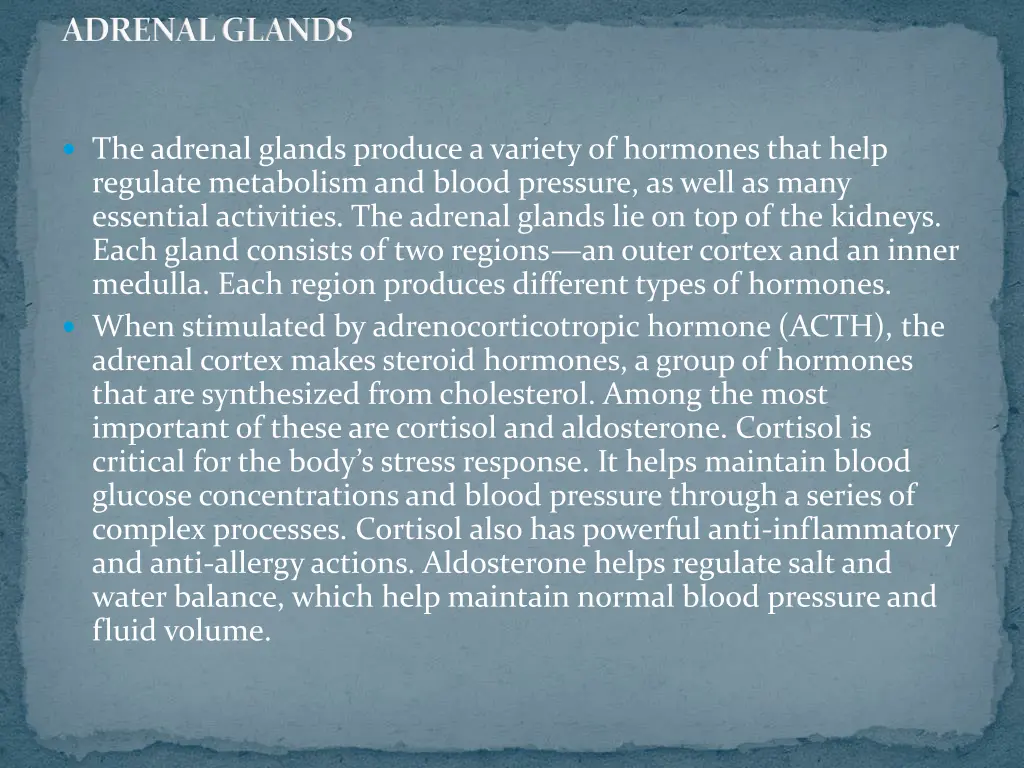 adrenal glands