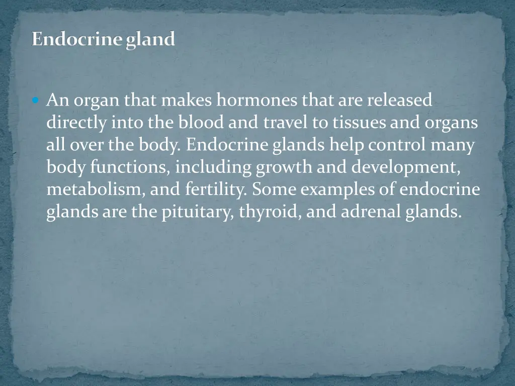 endocrine gland