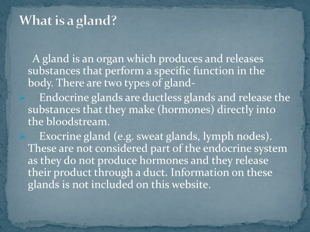 what is a gland