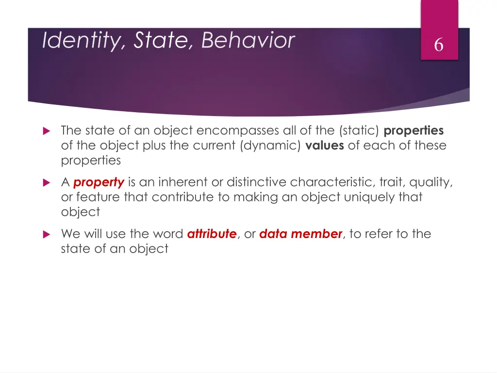 identity state behavior 1