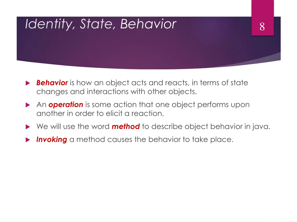 identity state behavior 2