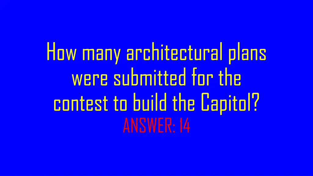 how many architectural plans were submitted