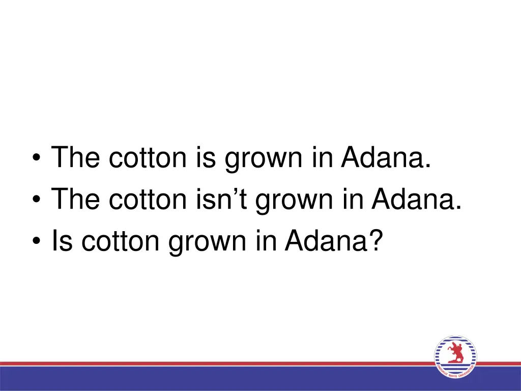 the cotton is grown in adana the cotton